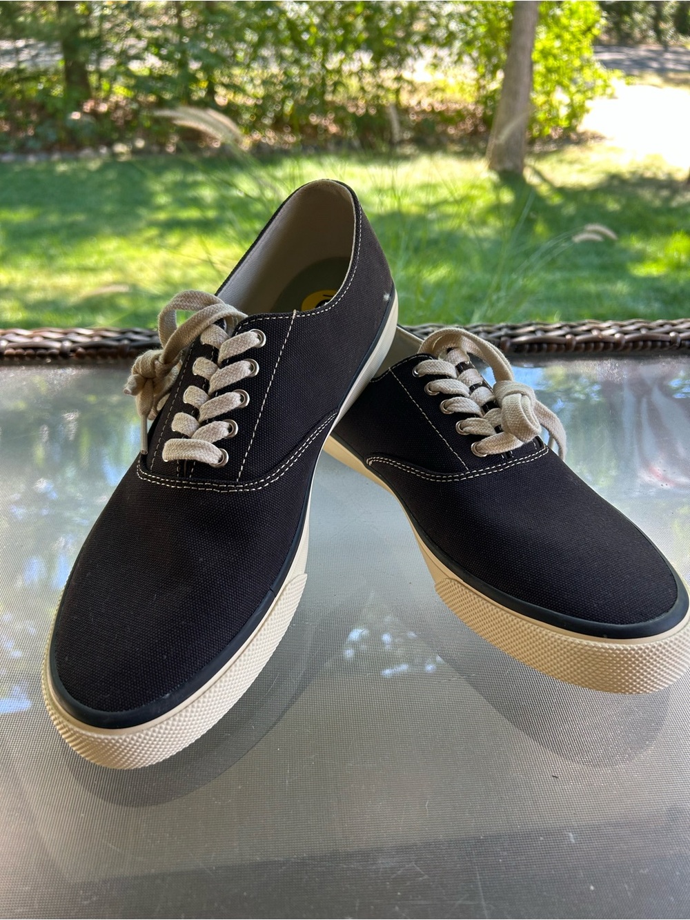 Sperry NWOT Men’s Classic CVO Navy Canvas Top Sider Boat Shoe, Size 9